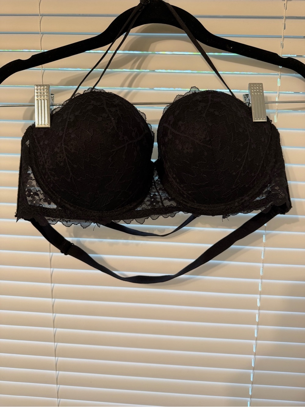Black Lace Strapless Convertible Bra - Women Intimates & Sleepwear